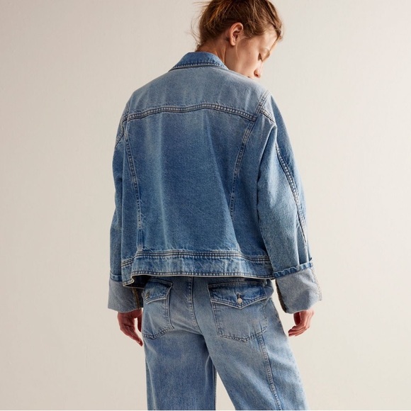 Free People Blue Jean Jacket - Picture 6 of 10